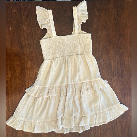 Ultra Flirt Cream Ruffle Mini Dress - Picture 2 of 3